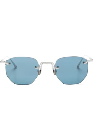 MATSUDA Lentes de sol con armazón geométrica y efecto pulido