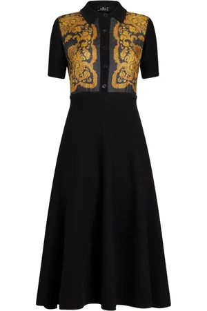 Etro Vestido tejido con estampado de cachemira