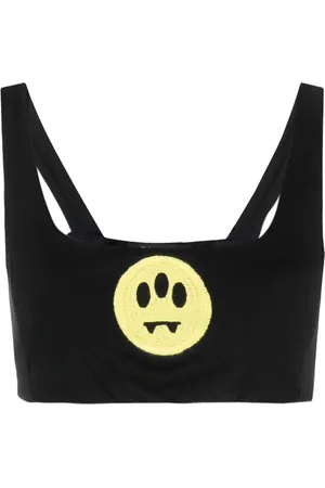BARROW Top corto con motivo smiley