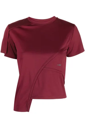 HELIOT EMIL Playera con diseño de paneles y logo estampado