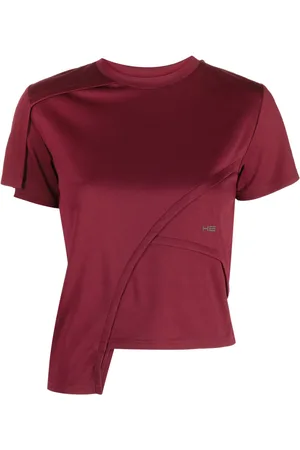 HELIOT EMIL Playera con diseño de paneles y logo estampado