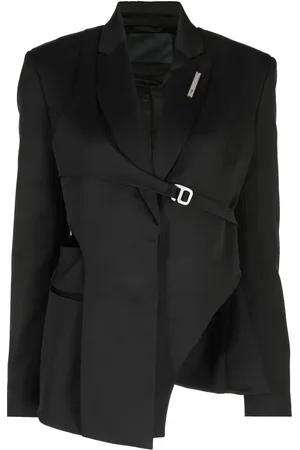 HELIOT EMIL Blazer con diseño asimétrico y placa del logo