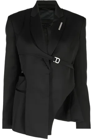HELIOT EMIL Blazer con diseño asimétrico y placa del logo
