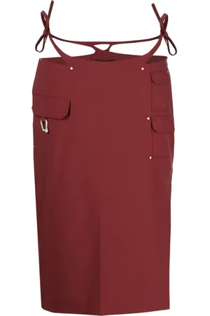 HELIOT EMIL Falda midi con detalle de aberturas