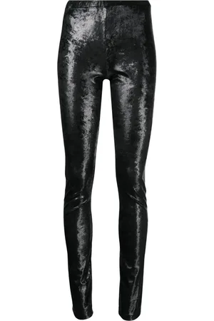 JUNYA WATANABE Leggins con tiro medio y efecto brillante