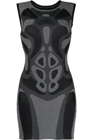 HELIOT EMIL Vestido tejido con motivo en intarsia