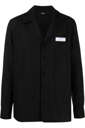 Balmain Camisa con parche del logo