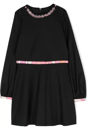 PUCCI Junior Vestido con detalles de cristal