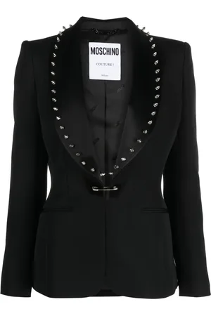 Moschino Blazer con apliques de púa e imperdible