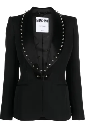 Moschino Blazer con apliques de púa e imperdible