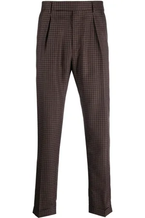 Paul Smith Pantalones tapered con motivo de cuadros