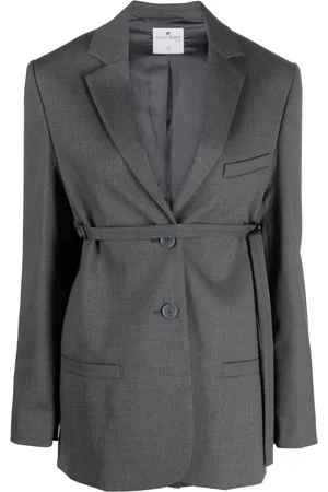 Courrèges Blazer de vestir con cinturón