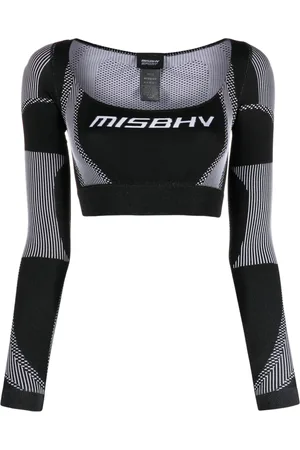 MISBHV Top corto con logo estampado