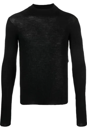 ANN DEMEULEMEESTER Suéter tejido de canalé Bastiaan