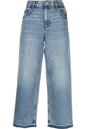 THEORY Jeans anchos con tiro medio