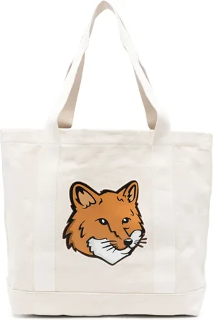 Maison Kitsuné Tote con motivo Fox Head