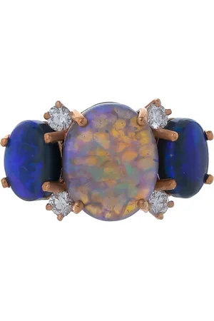 Irene Neuwirth Anillo One-Of-A-Kind en oro rosa de 18kt con diamantes y ópalo