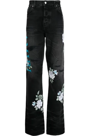 AMIRI Jeans rectos con estampado floral