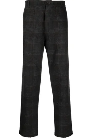 Universal Works Pantalones tejidos con estampado de cuadros
