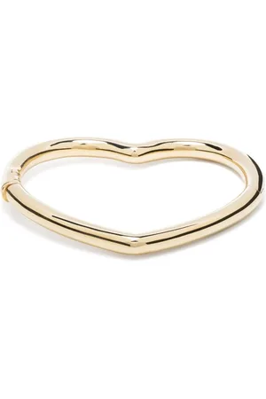 YVONNE LÉON Brazalete Jonc Coeur en oro amarillo de 9kt