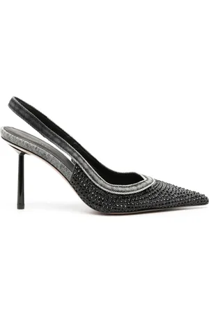 LE SILLA Zapatillas de mezclilla Duchesse con tacón de 85mm