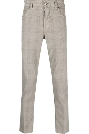Jacob Cohen Pantalones skinny con estampado de cuadros