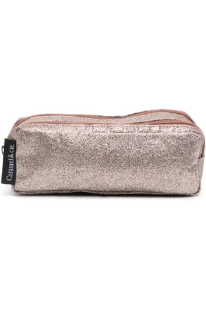 Caramel Bolsa con detalle de glitter y etiqueta del logo