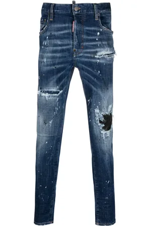 Dsquared2 Skinny jeans con tiro bajo y efecto envejecido