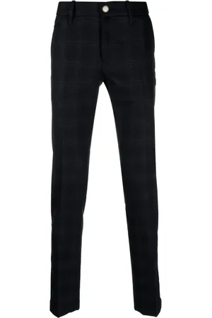 Jacob Cohen Pantalones tapered con estampado de cuadros