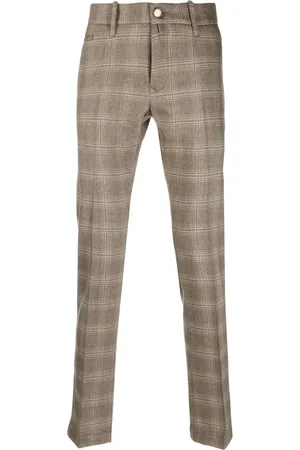 Jacob Cohen Pantalones tapered con estampado de cuadros