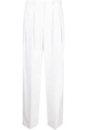 THEORY Pantalones de vestir con tiro alto y pinzas