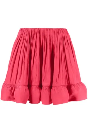 Lanvin Falda corta acampanada con volantes