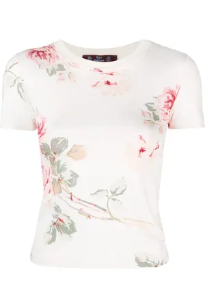 John Galliano Playera con estampado floral 1990