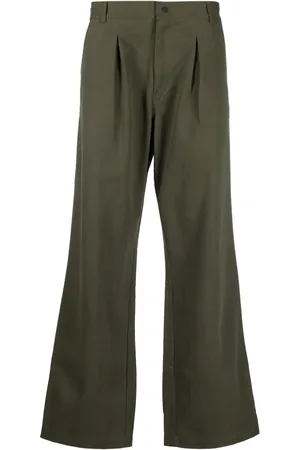 GR10K Pantalones anchos con detalle de pinzas