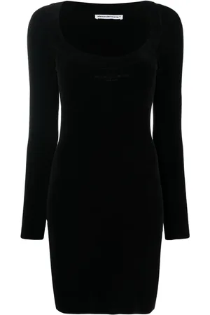 Alexander Wang Vestido corto con logo bordado