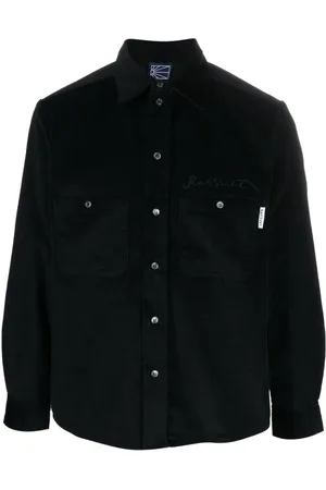 Rassvet Camisa de pana con logo bordado