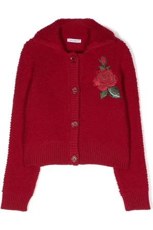 Dolce & Gabbana Cárdigan con rosas bordadas