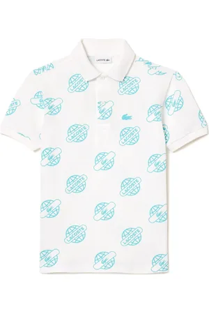 Lacoste Playera tipo polo con logo estampado