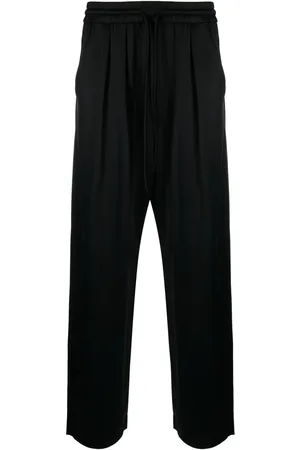 Nanushka Pantalones rectos con efecto satinado