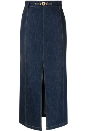 Patou Falda midi con detalle de abertura