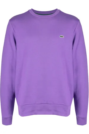 Lacoste Sudadera con cuello redondo y parche del logo