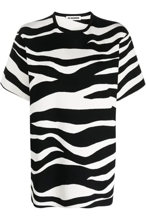 Jil Sander Playera con motivo Zebra