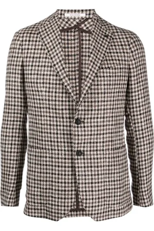TAGLIATORE Blazer con motivo pied de poule y botones