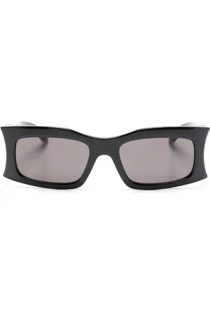 Balenciaga Lentes del sol con armazón cuadrada y placa del logo
