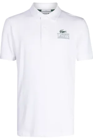 Lacoste Playera tipo polo manga corta con logo estampado