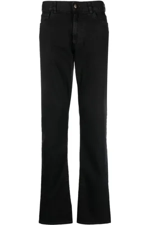CANALI Pantalones con parche del logo