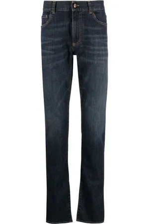 CANALI Jeans rectos con tiro bajo
