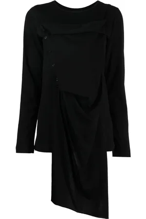 YOHJI YAMAMOTO Top con diseño asimétrico