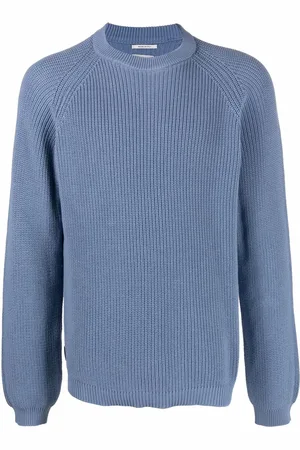 Woolrich Suéter tejido de canalé con cuello redondo