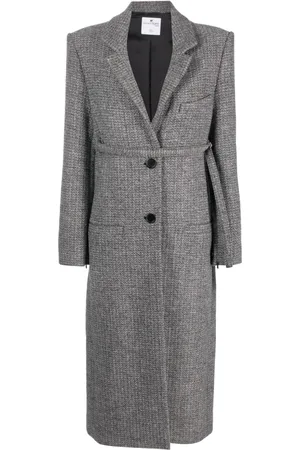 Courrèges Abrigo de vestir con detalles de tiras